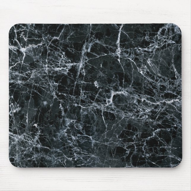 Black Marble Texture Mouse Pad (Front)