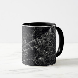Black Marble Texture Mug