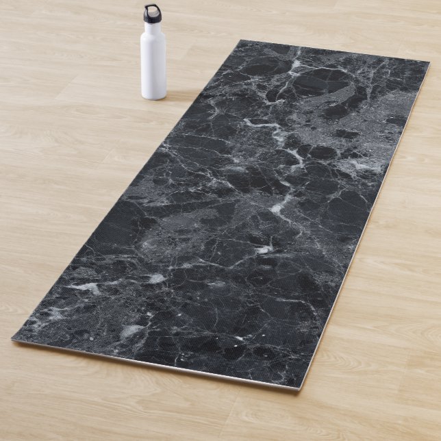 Black Marble Texture  Yoga Mat (In Situ)
