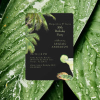 Black Margaritas & Tacos Tropical Birthday Party