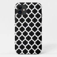 Black Marocain Motif iPhone 5 Coque