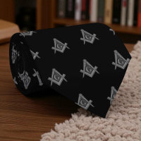 Black Masonic Masonry Freemason Pattern