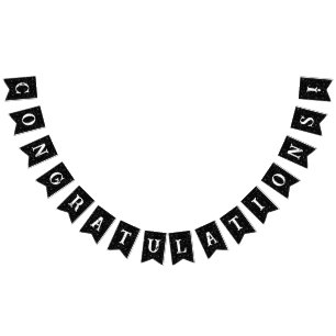 Black Math Formulas Graduation Congratulations Bunting Flags
