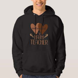Black Math Teacher College Black History Women Afr Hoodie