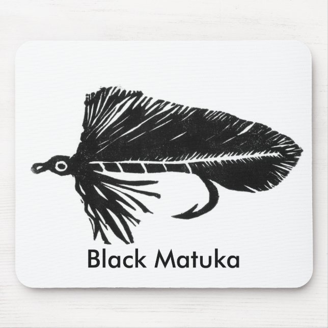 "Black Matuka" Classic Trout Fly Mousepad (Front)