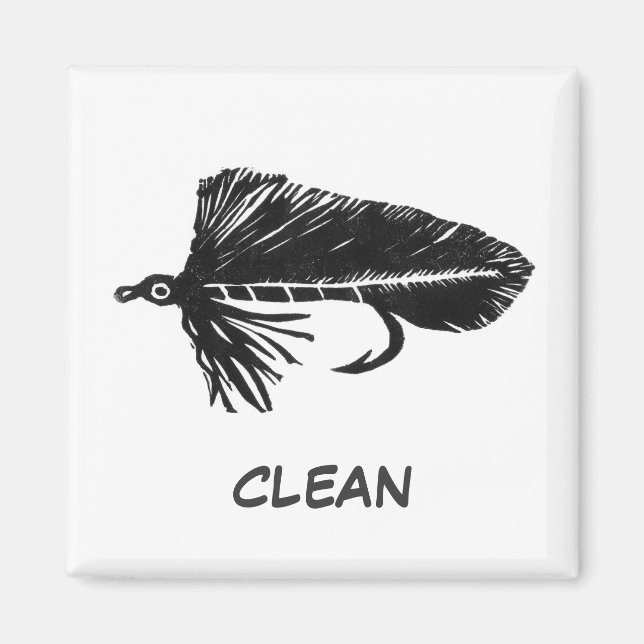 "Black Matuka" Dish Washer Status Magnet (Front)