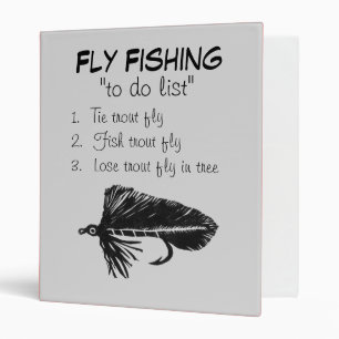 "Black Matuka-To Do List" Fly Fishing Journal Binder