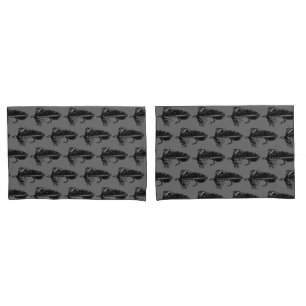 Black Matuka Trout Fly fly fishing streamer        Pillowcase
