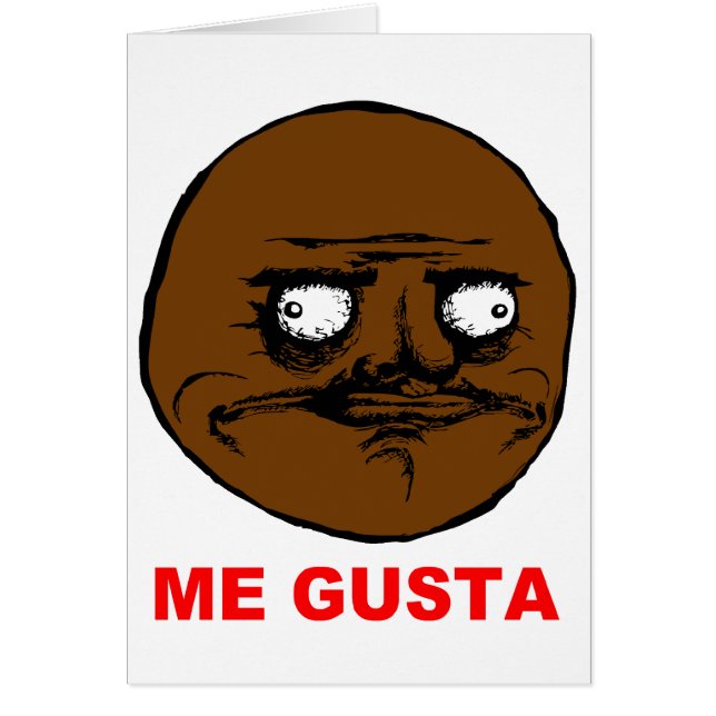 Black Me Gusta Rage Face Meme (Front)