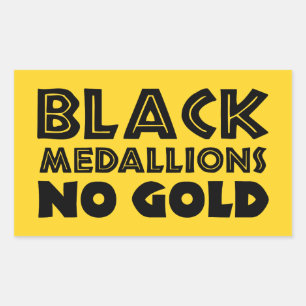 BLACK MEDALLIONS NO GOLD STICKER