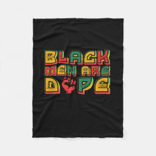 black_men_are_dope_01 fleece blanket