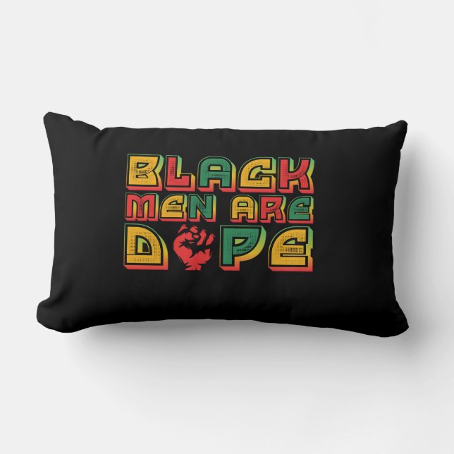 black_men_are_dope_01 lumbar pillow (Front)