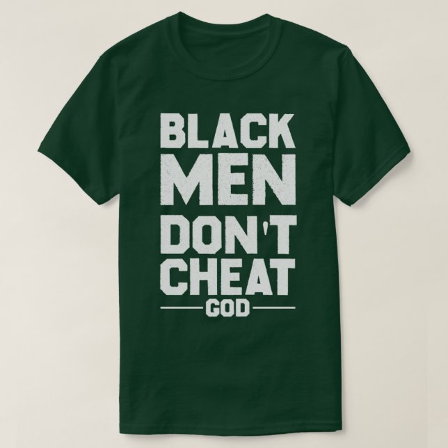 Black Men Dont Cheat Funny Lover Couple Long Sleev T-Shirt (Design Front)