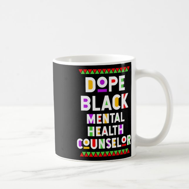 Black Mental Health Counsellor African American Jo Coffee Mug (Right)