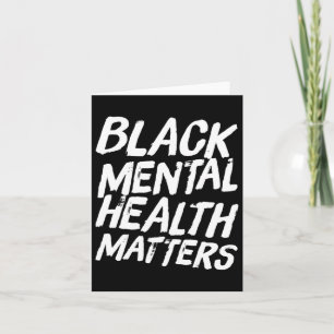 Black Mental Health Problems Therapy Gift  Card