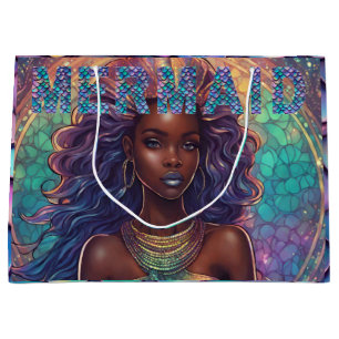 Black Mermaid Gift Bag