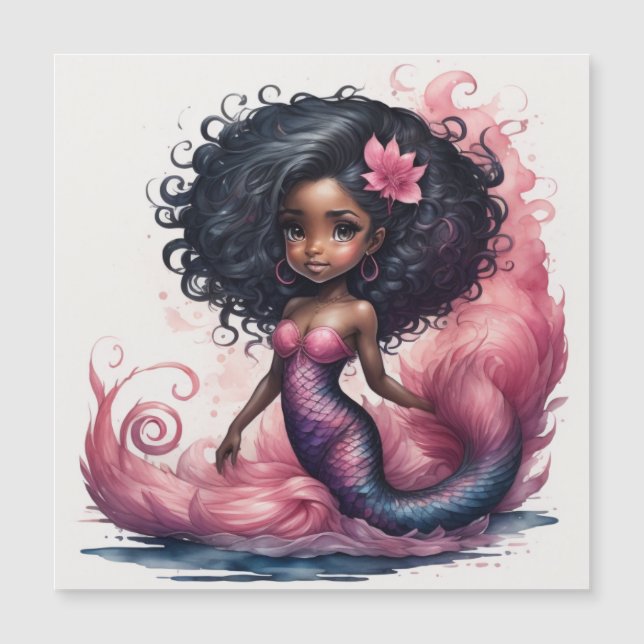 Black Mermaid magnetic card (Front)