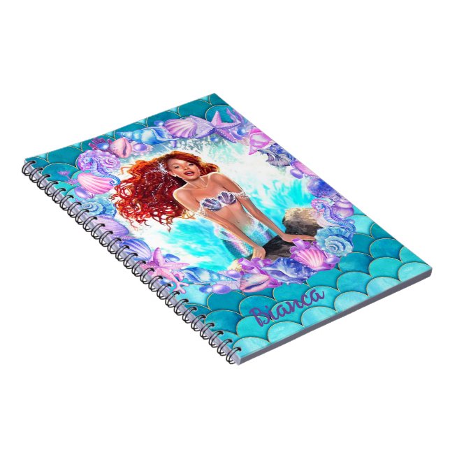 Black Mermaid Notebook (Right Side)