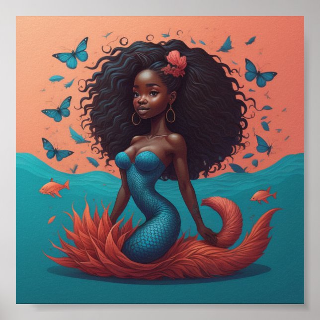 black mermaid poster (Front)
