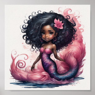 Black Mermaid  Poster