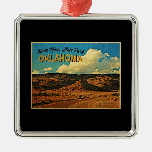 Black Mesa Oklahoma Metal Ornament (Front)
