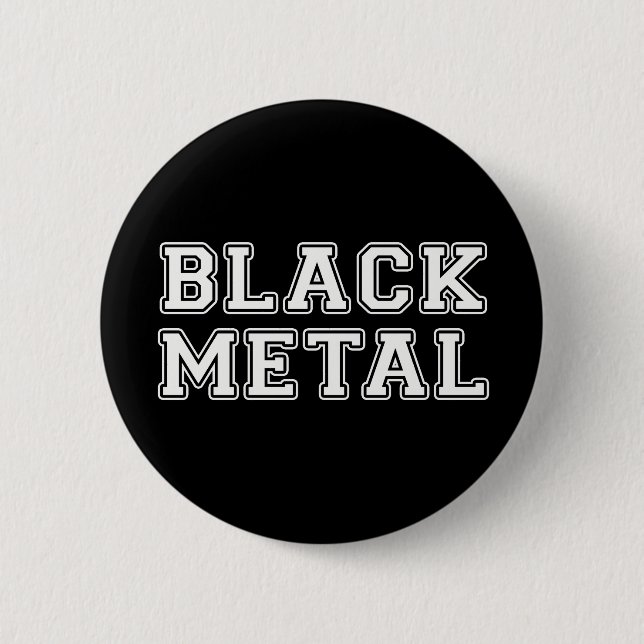 Black Metal 2 Inch Round Button (Front)