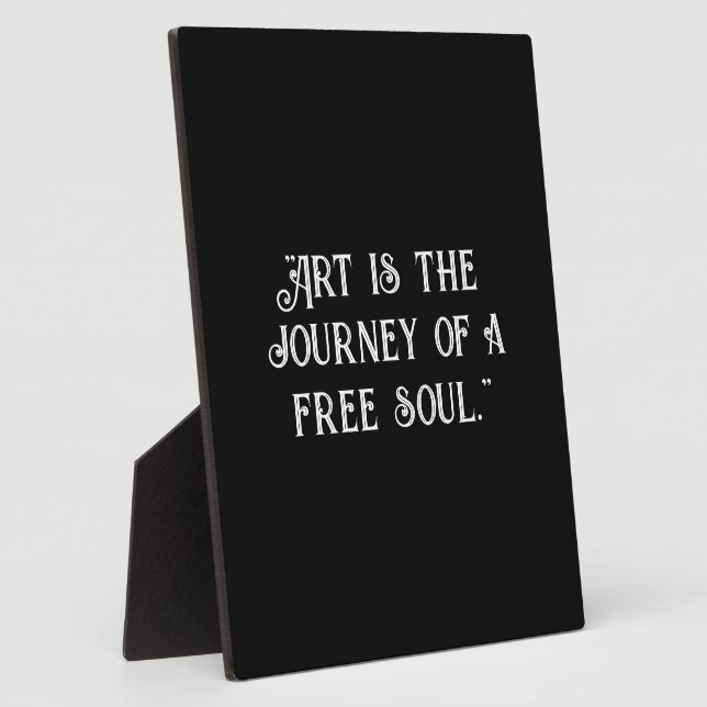 black metal art, art is the journey, free soul art plaque (Side)