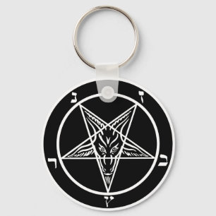 black metal, baphomet, lord of darkness! keychain
