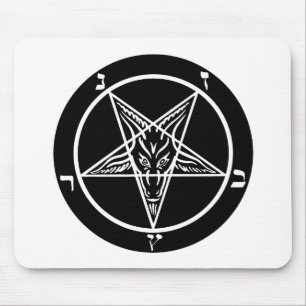 black metal, baphomet, lord of darkness! mouse pad