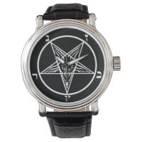black metal baphomet sigil satan watch