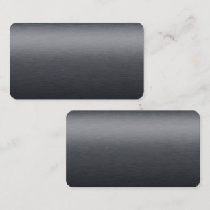 Black Metal Blank Business Card
