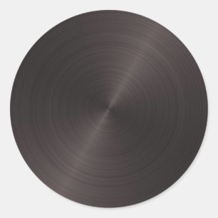 Black Metal Classic Round Sticker