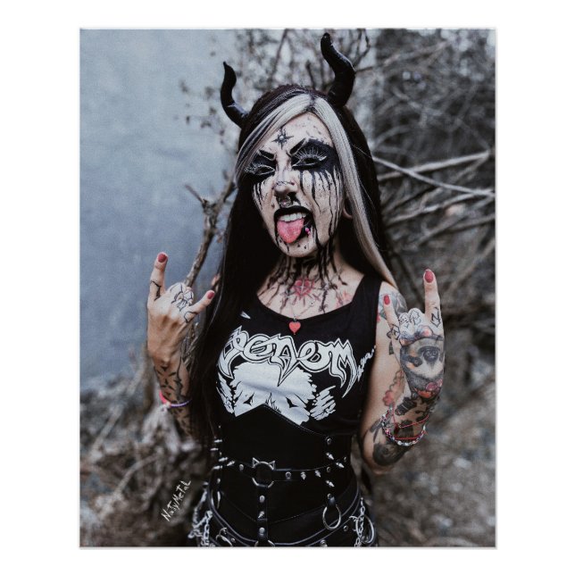 Black Metal Glossy Poster (Front)