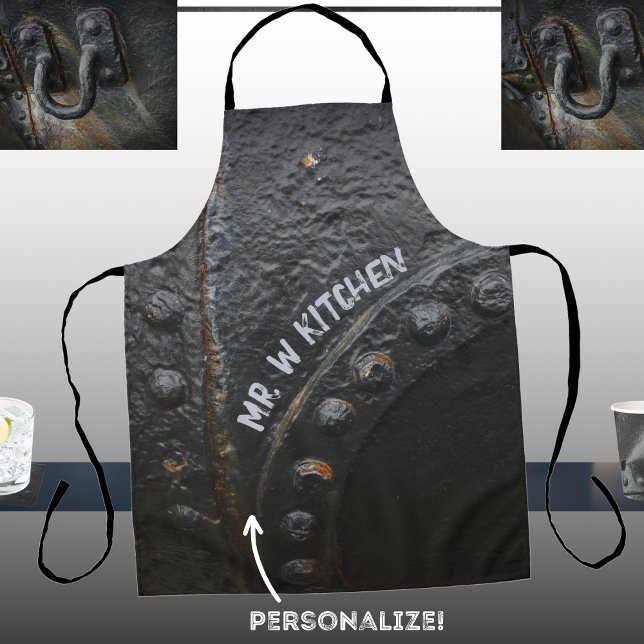Black metal industrial style apron (Creator Uploaded)