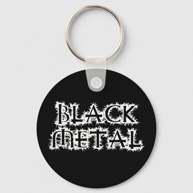 Black Metal Keychain (Front)