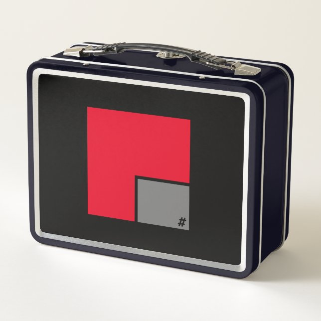 BLACK Metal Lunchbox bY #MMETROPOLIM (Back)