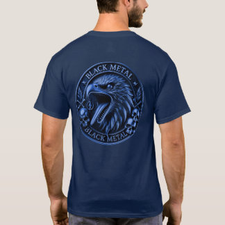 Black metal medal - 3 dead skulls with eagle T-Shirt