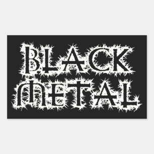 Black Metal Sticker