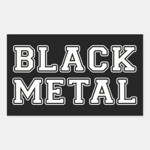 Black Metal Sticker