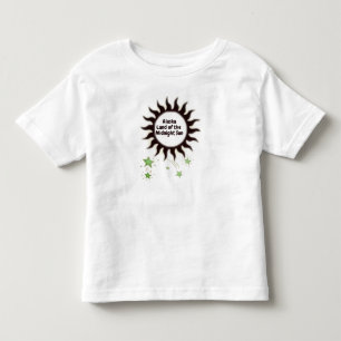 Black Midnight Sun of Alaska Toddler T-shirt