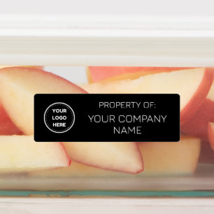 Black   Minimal Add Logo Property Of Labels