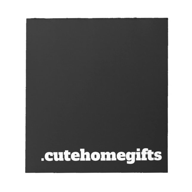 Black Minimal Modern Elegant Corporate Business Notepad (Front)