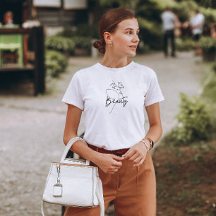 Black Minimalist Beauty T-shirt