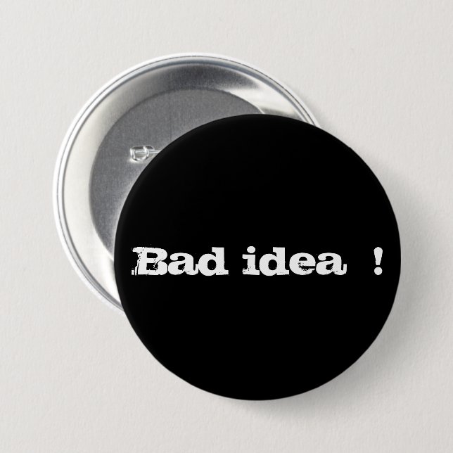 Black minimalist  button (Front & Back)