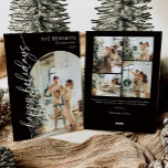 Black Minimalist Happy Holidays Arch Photo Holiday Card<br><div class="desc">Celebrate the season with a "Modern Minimalist Happy Holidays" photo collage holiday card. This chic design allows you to feature multiple cherished photos in a clean and contemporary layout, showcasing your family's best moments from the year. The minimalist aesthetic, with sleek lines and understated typography, keeps the focus on your...</div>