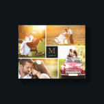 Black Minimalist Monogram Wedding 4 Photo Collage Canvas Print<br><div class="desc">Designed by fat*fa*tin. Easy to customize with your own text,  photo or image. For custom requests,  please contact fat*fa*tin directly. Custom charges apply.

www.zazzle.com/fat_fa_tin
www.zazzle.com/color_therapy
www.zazzle.com/fatfatin_blue_knot
www.zazzle.com/fatfatin_red_knot
www.zazzle.com/fatfatin_mini_me
www.zazzle.com/fatfatin_box
www.zazzle.com/fatfatin_design
www.zazzle.com/fatfatin_ink</div>
