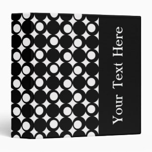Black Mod Ball Design with custom text Binder
