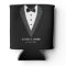 Black Modern Script Personalized Groomsmen Can Coo