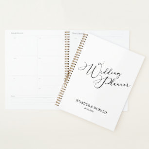 Black Modern Simple Ajouter Wedding planner photo