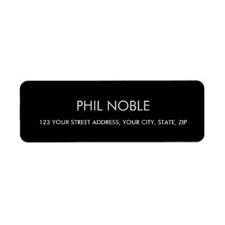 Black modern simple professional name monogram